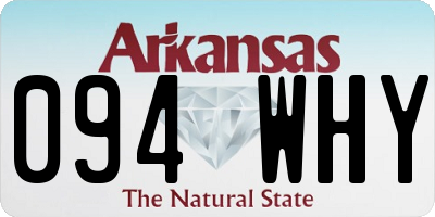 AR license plate 094WHY