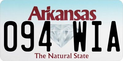 AR license plate 094WIA