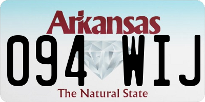 AR license plate 094WIJ