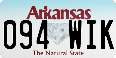 AR license plate 094WIK