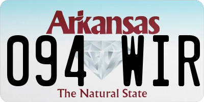AR license plate 094WIR