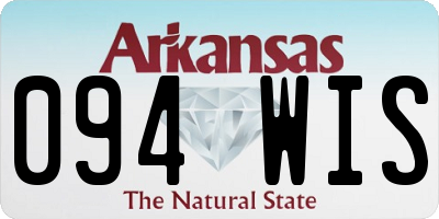 AR license plate 094WIS