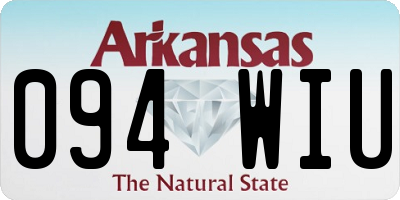 AR license plate 094WIU