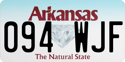 AR license plate 094WJF