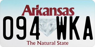AR license plate 094WKA