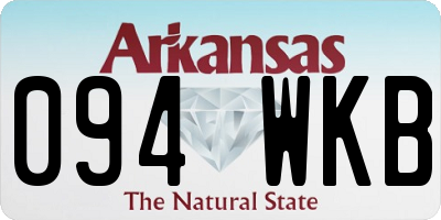 AR license plate 094WKB