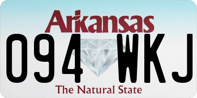 AR license plate 094WKJ