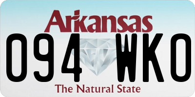 AR license plate 094WKO