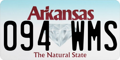 AR license plate 094WMS