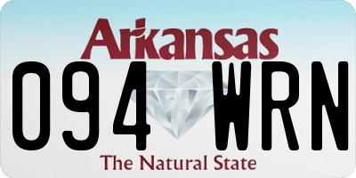 AR license plate 094WRN