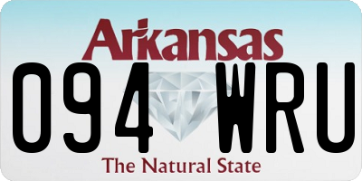 AR license plate 094WRU