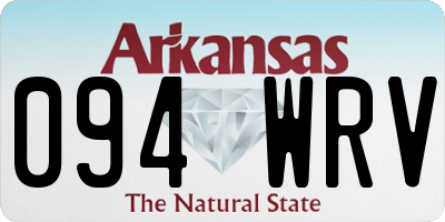 AR license plate 094WRV