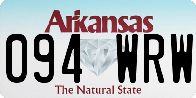 AR license plate 094WRW