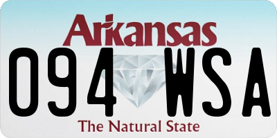 AR license plate 094WSA