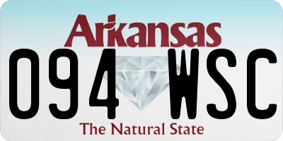 AR license plate 094WSC