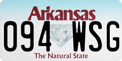 AR license plate 094WSG