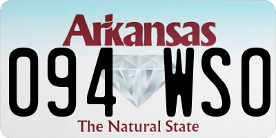 AR license plate 094WSO