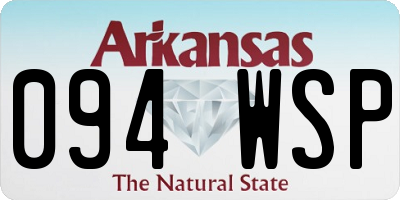 AR license plate 094WSP