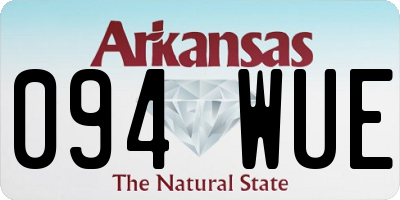 AR license plate 094WUE