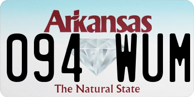 AR license plate 094WUM