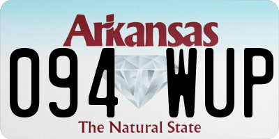 AR license plate 094WUP