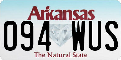 AR license plate 094WUS