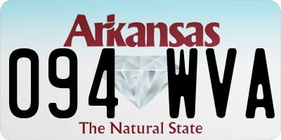 AR license plate 094WVA