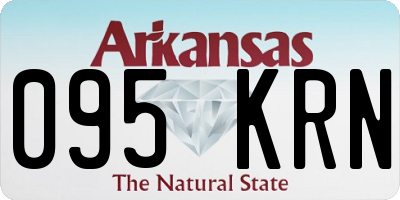 AR license plate 095KRN