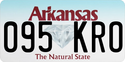 AR license plate 095KRO