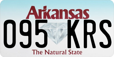 AR license plate 095KRS
