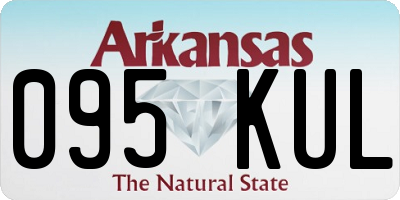 AR license plate 095KUL