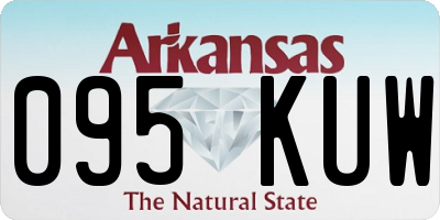 AR license plate 095KUW