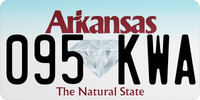 AR license plate 095KWA