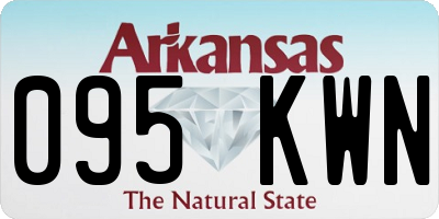 AR license plate 095KWN
