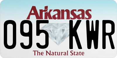AR license plate 095KWR