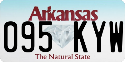 AR license plate 095KYW