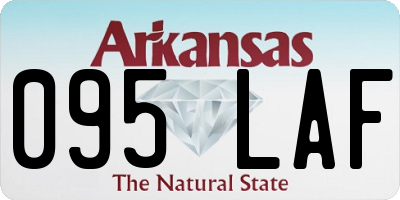 AR license plate 095LAF