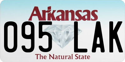 AR license plate 095LAK