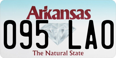 AR license plate 095LAO
