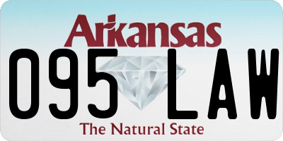 AR license plate 095LAW