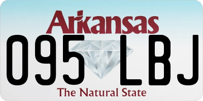 AR license plate 095LBJ