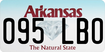 AR license plate 095LBO