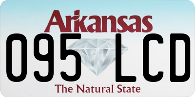 AR license plate 095LCD
