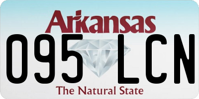 AR license plate 095LCN