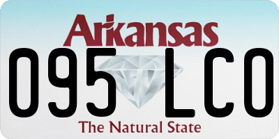 AR license plate 095LCO