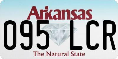 AR license plate 095LCR