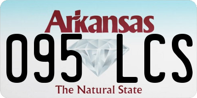 AR license plate 095LCS
