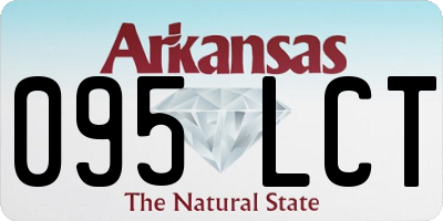 AR license plate 095LCT
