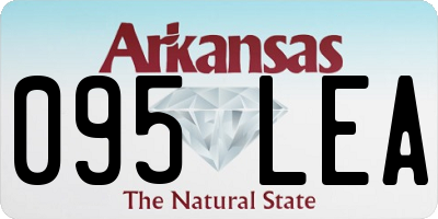 AR license plate 095LEA