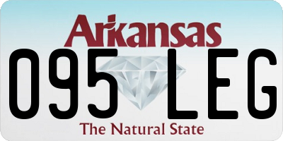 AR license plate 095LEG
